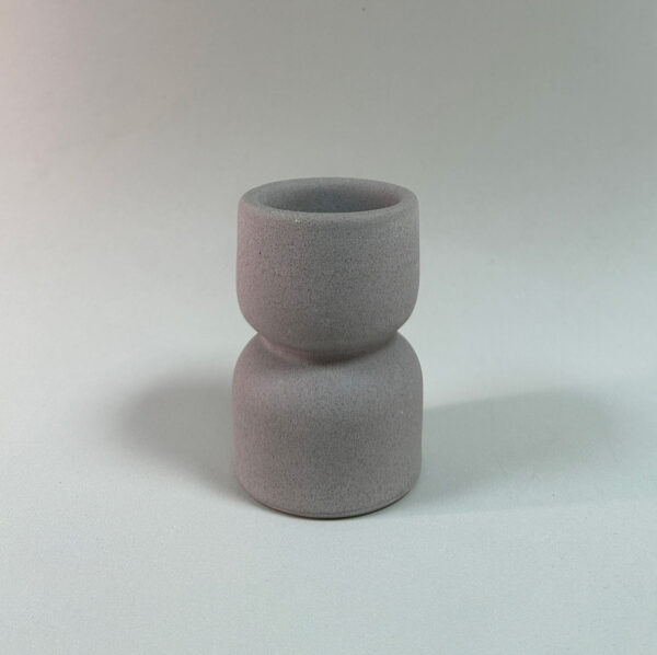 Portavelas Cemento Gris - Imagen 2